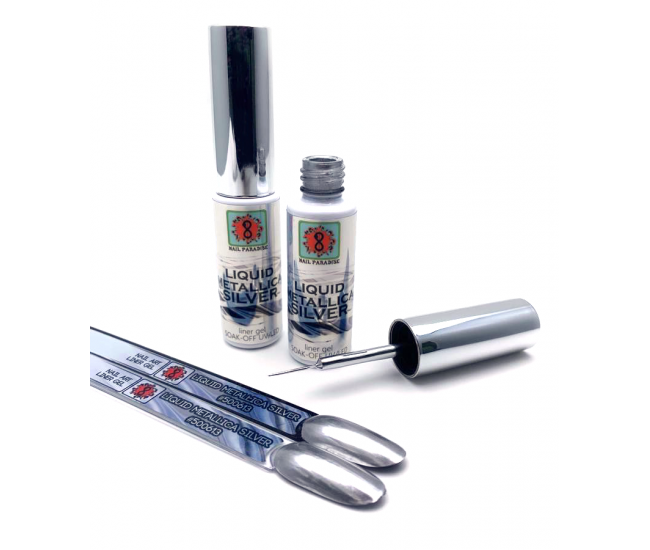 Liner Gel - Liquid Metallica Silver 8 ml
